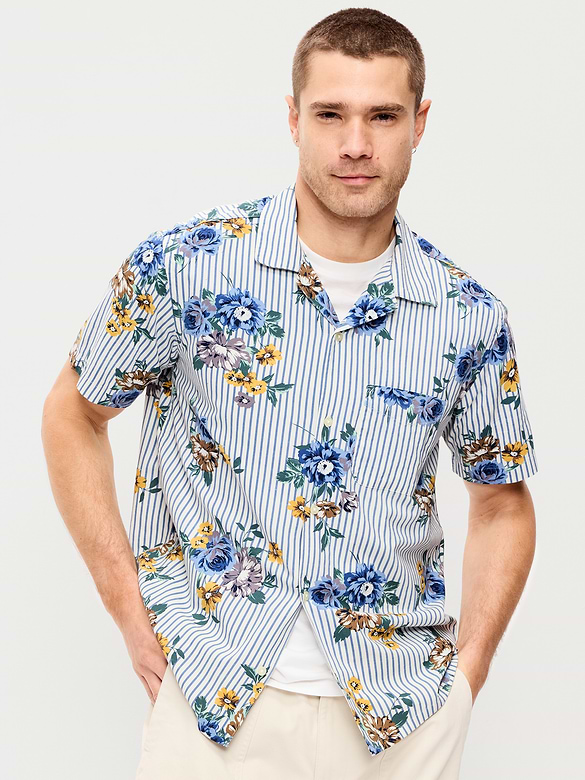 Chemise de vacances à manches courtes