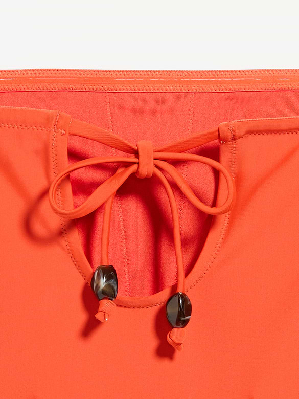 Tie-Back Bandeau Swim Top