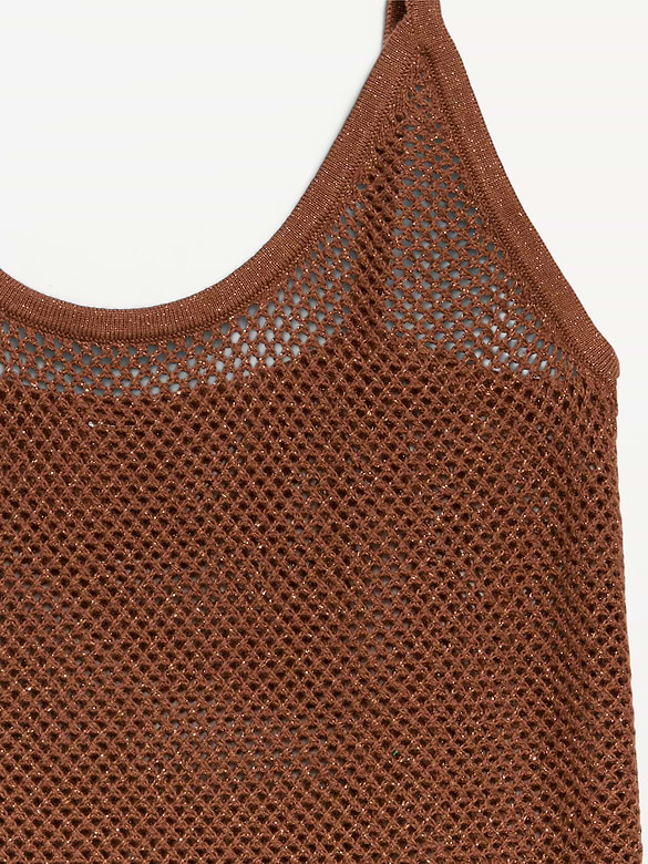 Camisole à basque métallisée