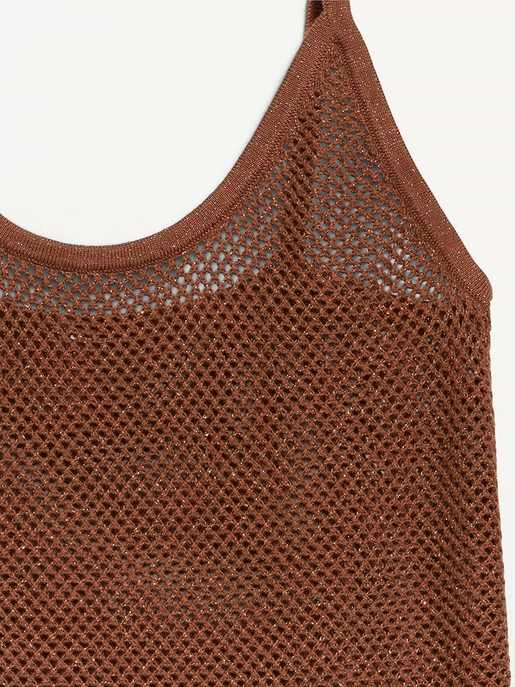 Image number 5 showing, Metallic Peplum Tank Top