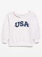 Image number 1 showing, Oversized Off-Shoulder Graphic Tunic Sweatshirt for Girls