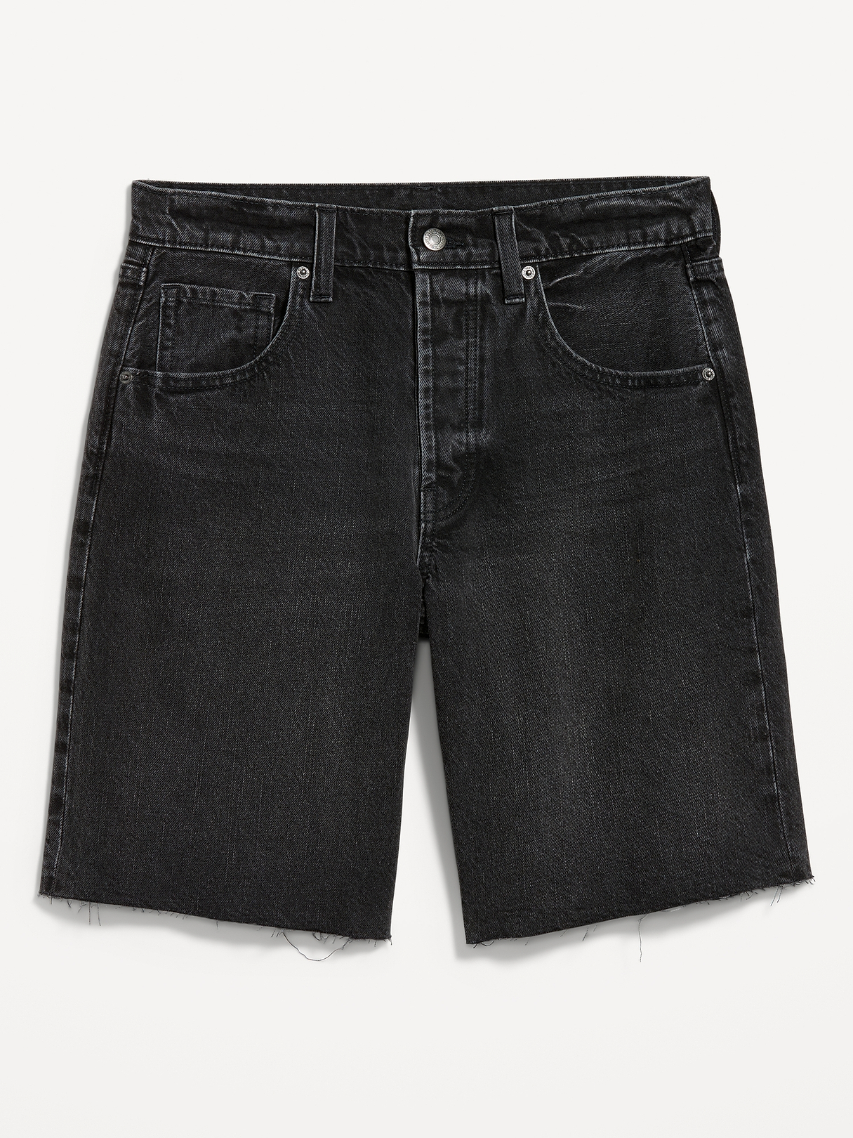 Mid-Rise Baggy Jean Shorts -- 9-inch inseam | Old Navy
