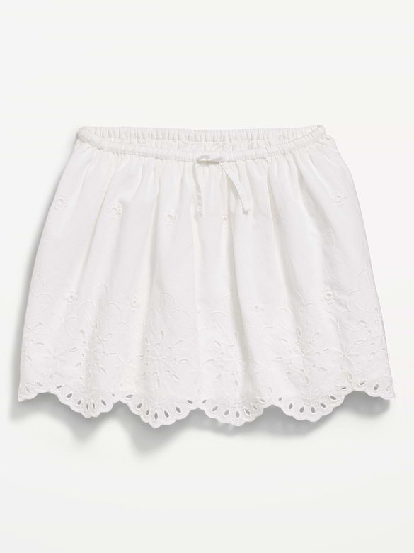 Eyelet-Trim Skirt for Girls
