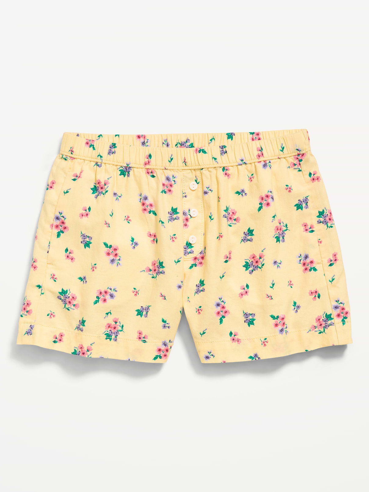 Image number 1 showing, Printed Twill Boxer Shorts for Girls