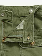 Image number 5 showing, Low-Rise Utility Jean Shorts for Girls