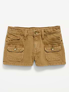 Image number 4 showing, Low-Rise Utility Jean Shorts for Girls