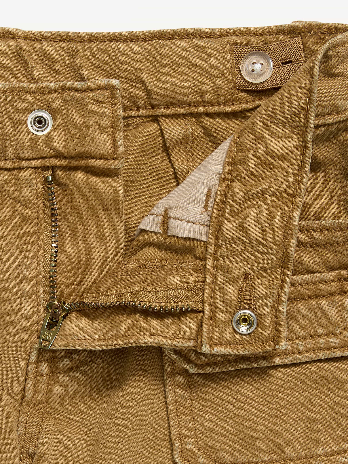 Image number 5 showing, Low-Rise Utility Jean Shorts for Girls