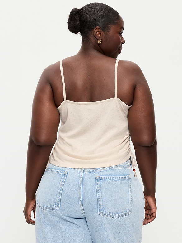 Camisole froncée sur les côtés