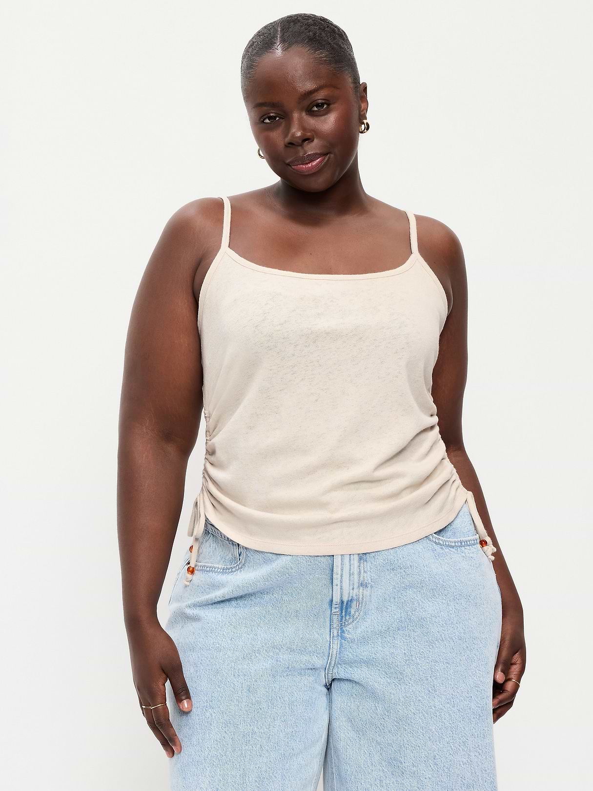Shirred Side Cami Tank Top | Old Navy