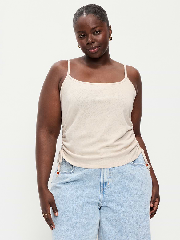 Camisole froncée sur les côtés