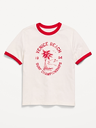 Image number 1 showing, Softest Short-Sleeve Ringer Graphic T-Shirt for Boys