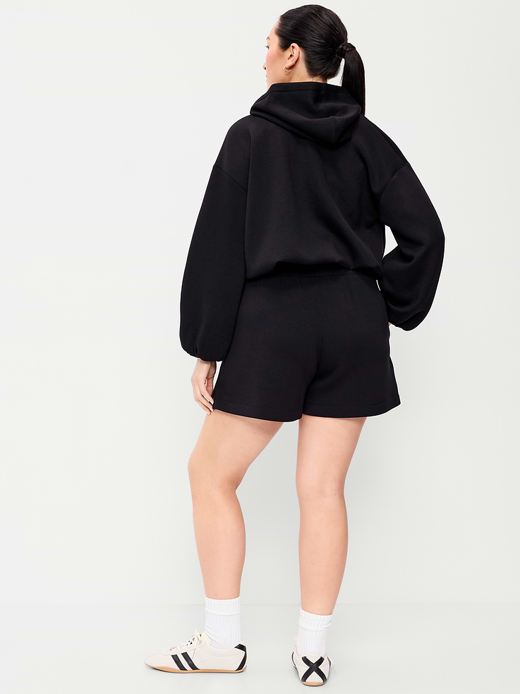Image number 5 showing, High-Waisted Bounce Fleece Shorts -- 5-inch inseam