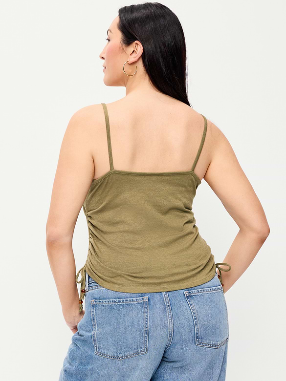 Camisole froncée sur les côtés