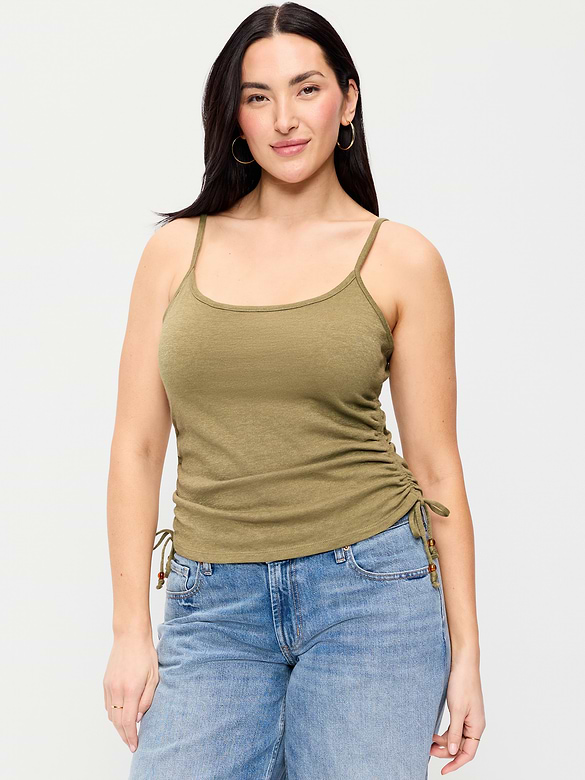 Camisole froncée sur les côtés