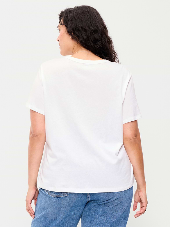 T-shirt passe-partout ras du cou à imprimé