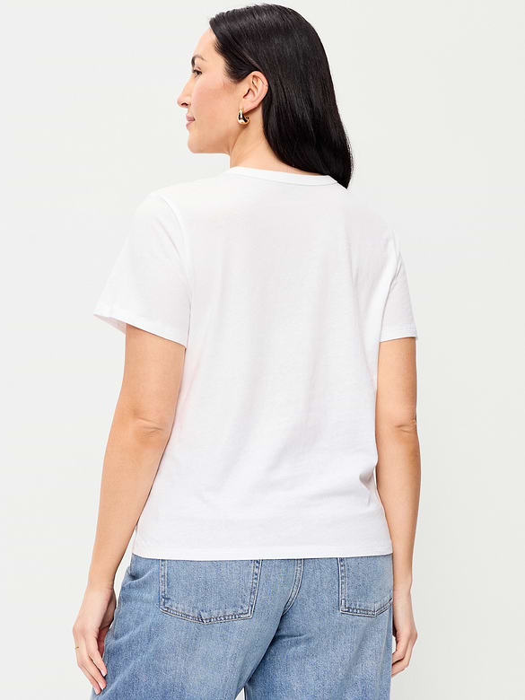 T-shirt passe-partout ras du cou à imprimé