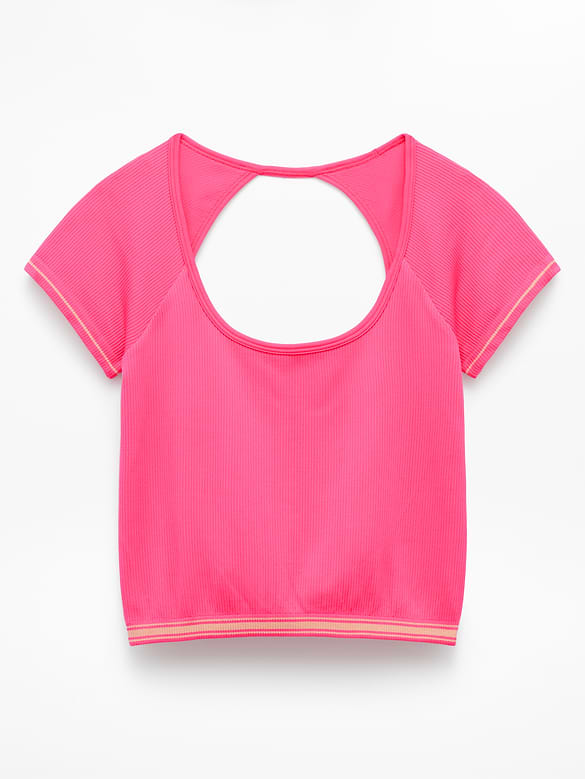 Recharge Seamless Open Back Tee