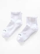 Image number 1 showing, Athleta Ruffle Everyday Quarter Crew Sock 2-Pack