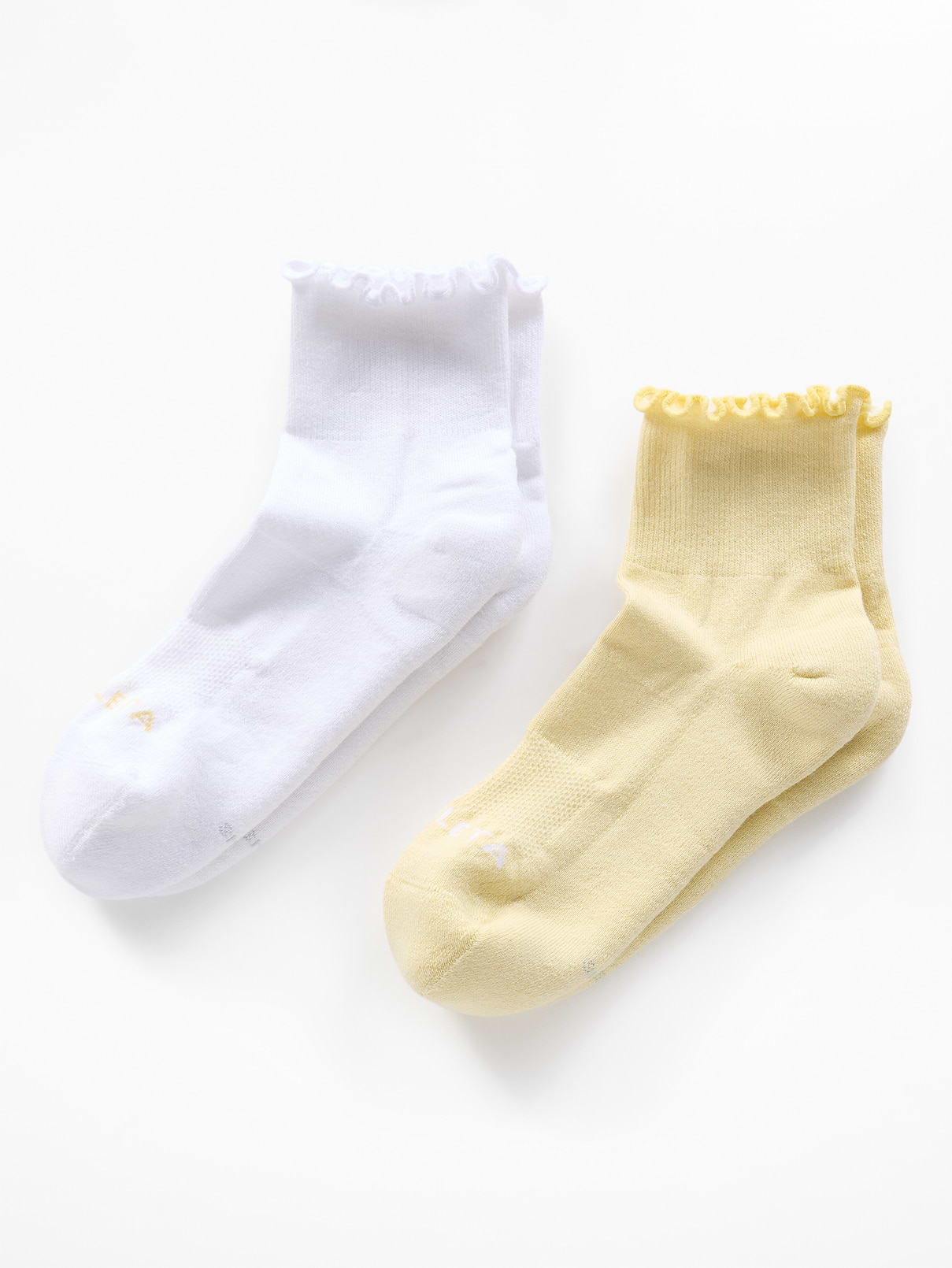 Image number 1 showing, Athleta Ruffle Everyday Quarter Crew Sock 2-Pack