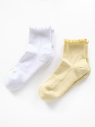 Image number 1 showing, Athleta Ruffle Everyday Quarter Crew Sock 2-Pack