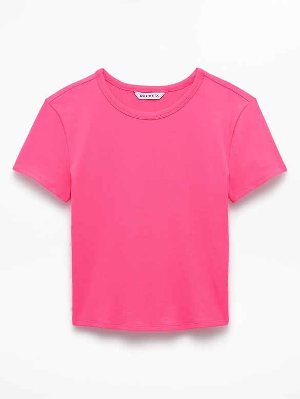 Signature Rib Crop Tee