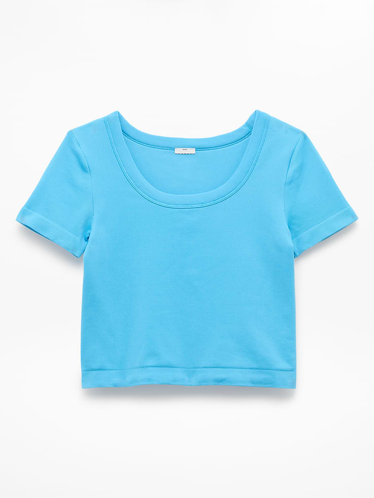 Image number 5 showing, Athleta Girl Rise Above Rib Scoop Tee
