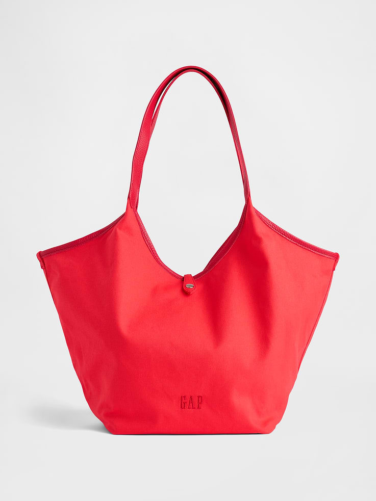 Image number 1 showing, Canvas Slouchy Tote Bag