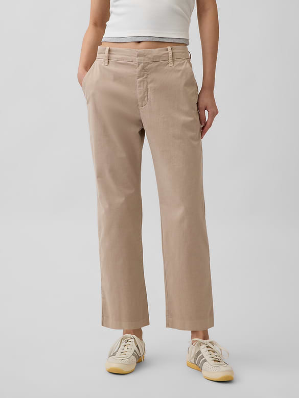 Mid Rise Khakis
