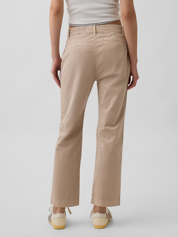Mid Rise Khakis