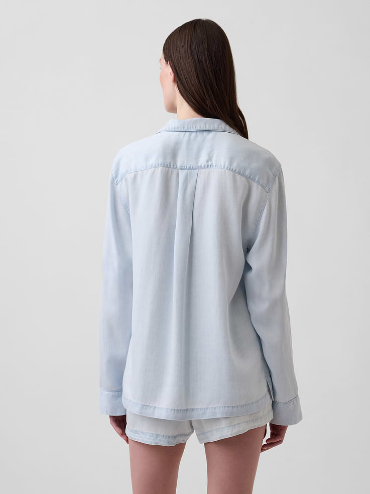 Image number 3 showing, Poplin PJ Shirt