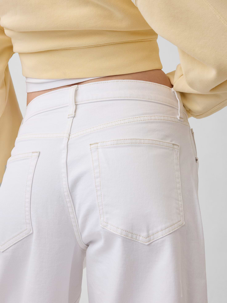 Image number 6 showing, High Rise Culotte Jeans