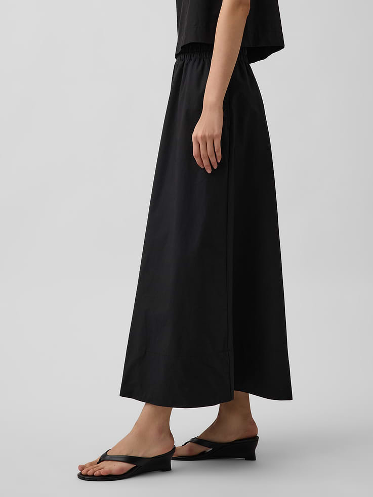 Image 3 of 5, Poplin Maxi Skirt