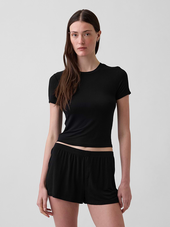 SoftMade Modal Rib PJ T-Shirt
