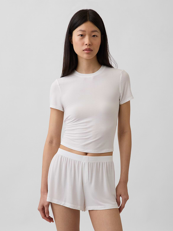 SoftMade Modal Rib PJ T-Shirt