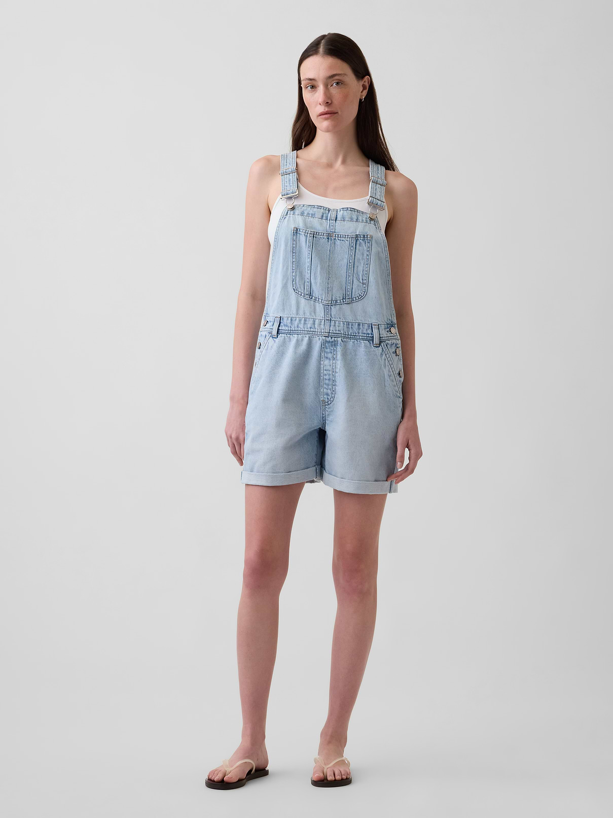 UltraSoft Denim Loose Shortalls
