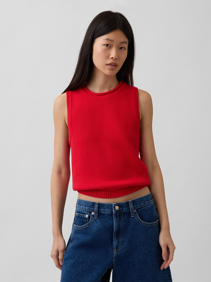 Image number 1 showing, 100% Cotton Sweater Vest