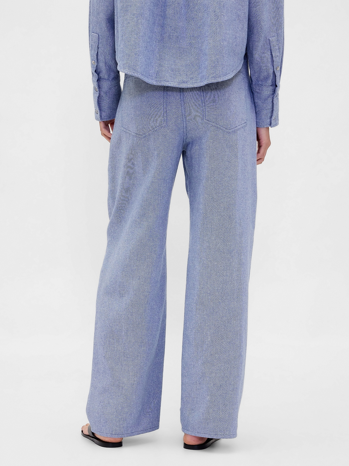 Linen-Cotton Wide-Leg Pants | Gap