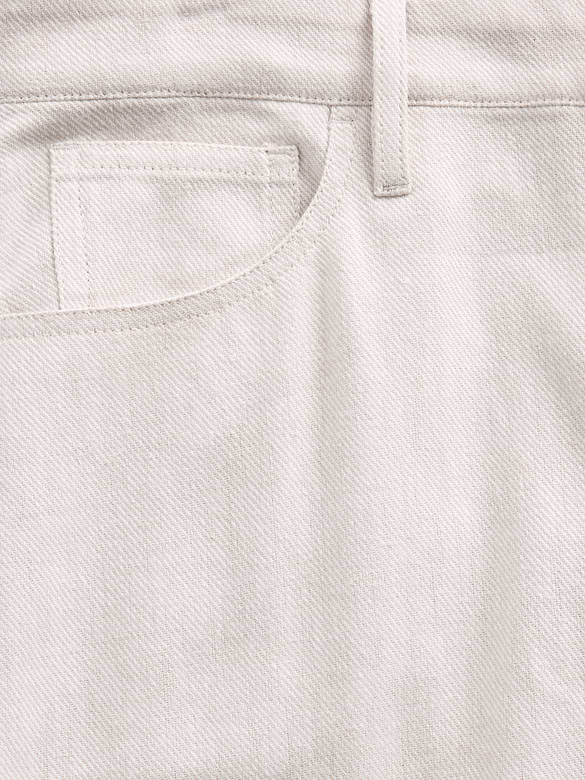 Linen-Cotton Wide-Leg Pants
