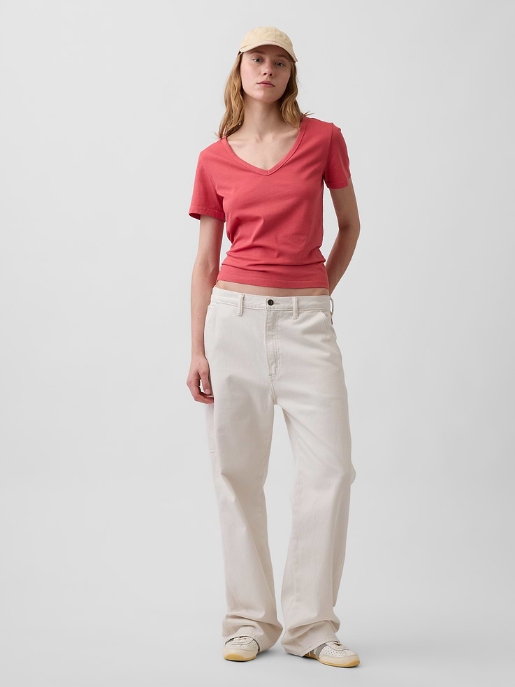 Image number 2 showing, Organic Cotton VintageSoft V-Neck T-Shirt