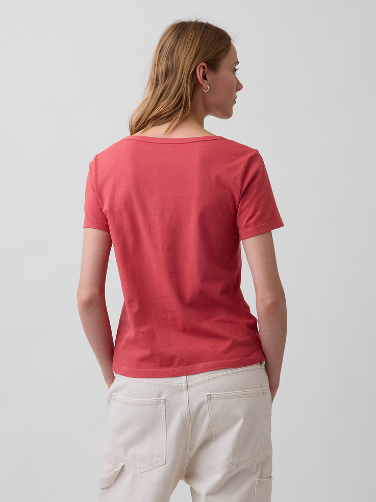 Image number 3 showing, Organic Cotton VintageSoft V-Neck T-Shirt