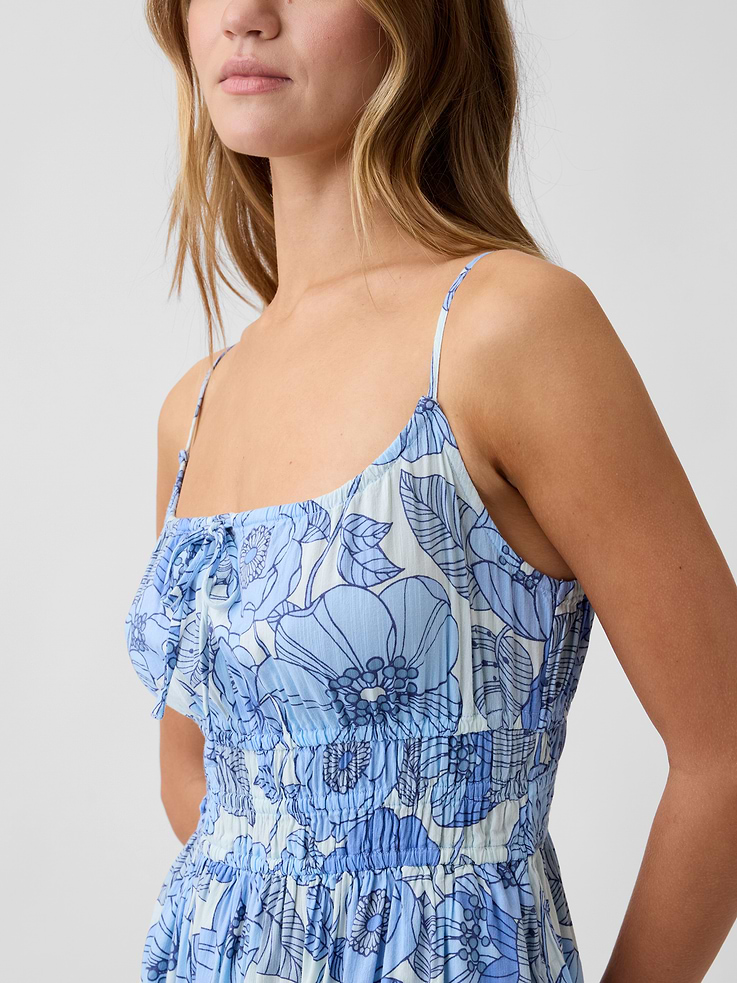Image number 3 showing, Smocked Tie-Front Midi Dress