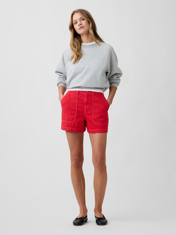 Image 1 of 5, This product is part of our water-saving Washwell program. Compared with conventional wash methods, Washwell uses at least 20% less water., Non-stretch denim., Color wash., Button closure, zip fly., Front utility pockets, patch pockets at back., This product was made in a factory that invests in gender equity and women’s empowerment through RISE. Learn more at, Product #1175322