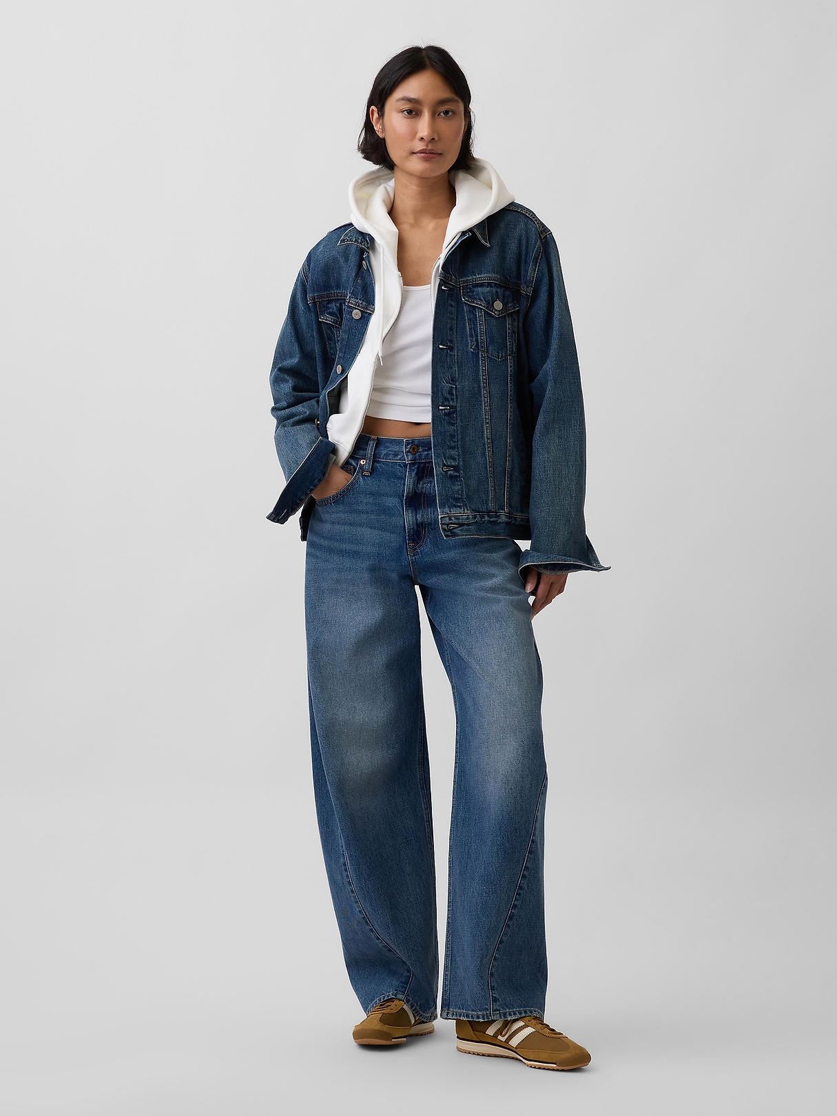 VintageSoft Wedge Zip Hoodie | Gap
