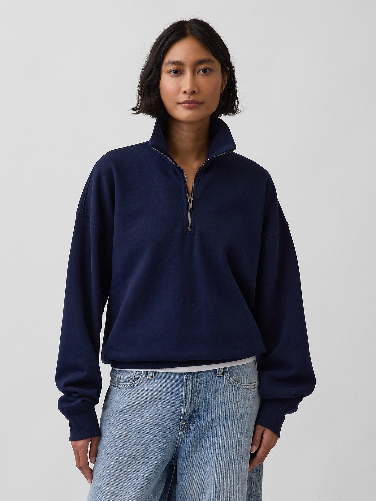 Adult Heavyweight Oversized Quarter-Zip Pullover | Gap
