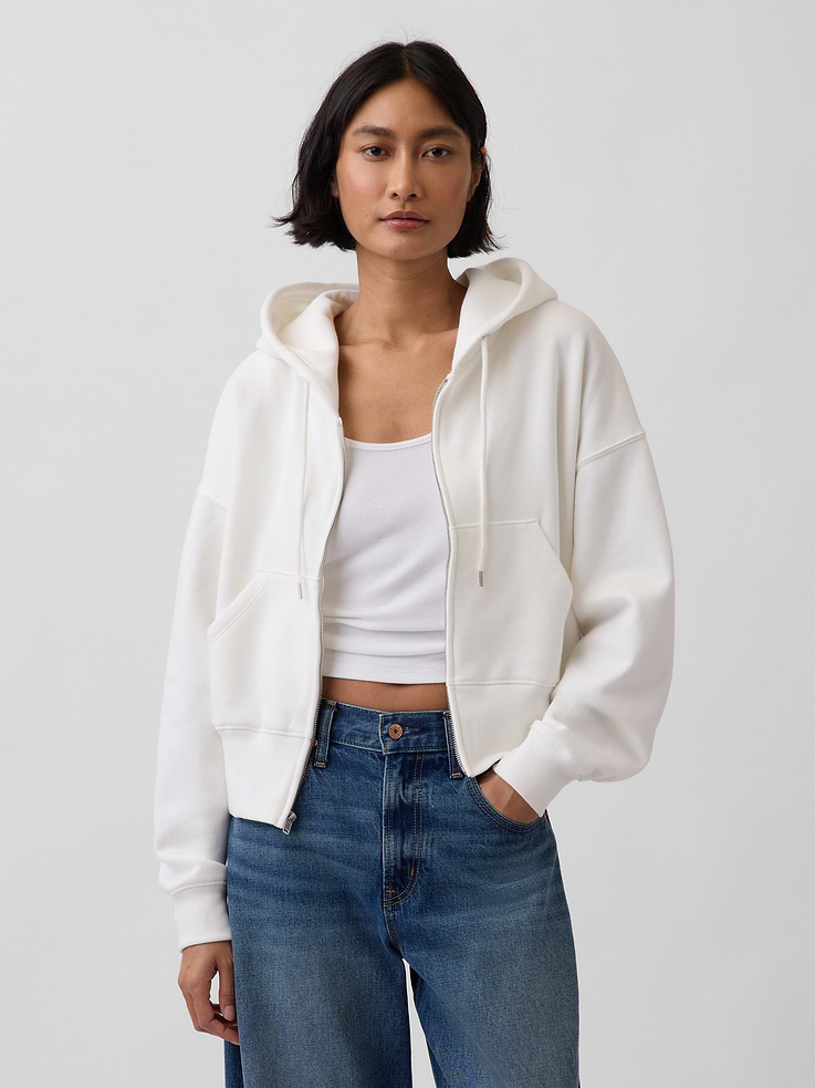 Image number 1 showing, VintageSoft Wedge Zip Hoodie
