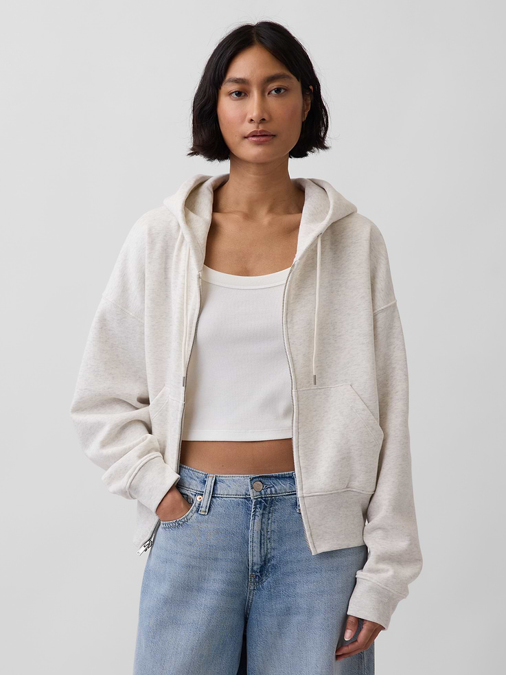 Image number 1 showing, VintageSoft Wedge Zip Hoodie
