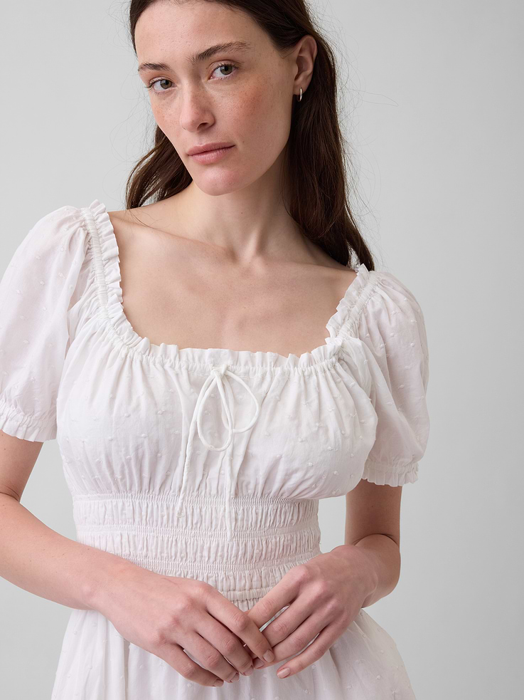 Image number 4 showing, Smocked-Waist Mini Dress