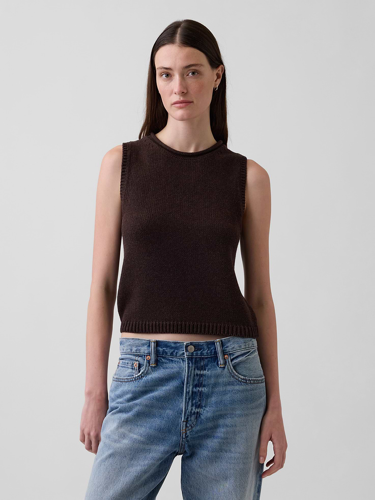 Image number 1 showing, 100% Cotton Sweater Vest