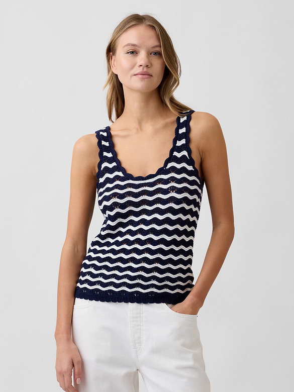 Crochet Scoopneck Tank Top