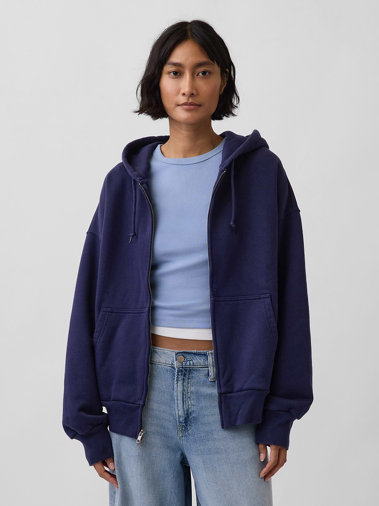Image 5 of 9, Adult Extra Heavyweight French Terry Zip Hoodie